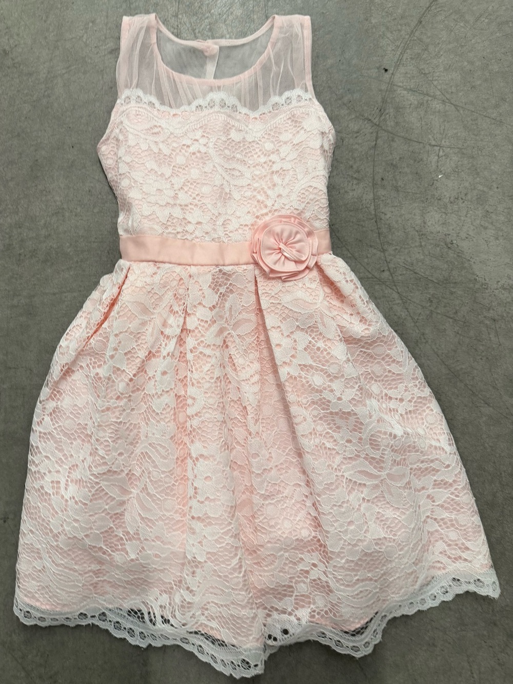 Jona Michelle Lace, Tulle, Polyester Formal Special Occassion Dress Girls Sz 6